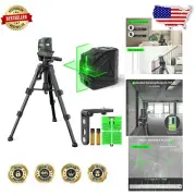 147FT Self-Leveling Green Laser Level with Adjustable Tripod - Precision Tool