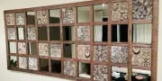 Unique Wooden Wall Art, Tasmanian Oak, Carpet And Mirror