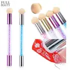 Gradient Blooming Sponge Nail Art Brush Double-headed Gradient Brushes Pen