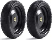 13 Inch Flat Free Wheelbarrow Tires for Gorilla Carts - Compatible with Lawn & G