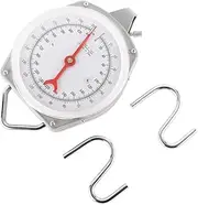 [fkngcp] Big Game Scale, Large Capacity Hanging Spring Dial Weight Scale with 2 S-Hooks for Kitchen Fishing (Easy to Read Dial) 1