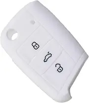 Key Case Cover Easy Clean Natacion Accesorios Easy Installation Whiting Waterproof Key Container Key Fob Cover Silicone Containers Key Case for Car Key Chain White