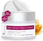 Bee Venom Night Cream for Face and Neck with Sweet Almond Oil, Kernel Oil, Plant