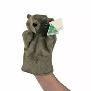 AUSTRALIAN MADE Wombat Hand Puppet soft plush toy 10"/25cm NEW