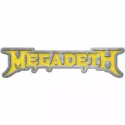 MEGADETH - YELLOW LOGO - LAPEL/HAT PIN - BRAND NEW - MUSIC PB090