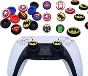 12 Pieces Analog Thumb Grips Compatible with PS5 Controller Analog Stick Thumb Caps Controller Covers Dual Sense Wireless Controller Analog Anti-Slip Stick Caps Game Remote Joystick Caps (12 Color)
