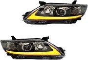 Head Lamp Headlights DRL Day Running Light LED Fog Lights Car Accessory, Compatible For TOYOTA CAMRY 2009-2011 USA TYPE