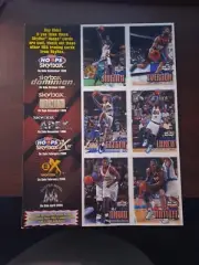1999-2000 Skybox NBA Hoops Promo Sheet Philadelphia 76ers Allen Iverson P2