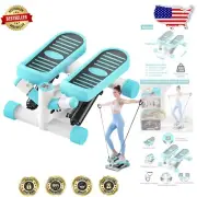 Aluminum Stepper with Resistance Bands - Compact Home Exercise Solution
