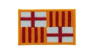Flag patch patches backpack iron on barcelona spain city catalunya spanish