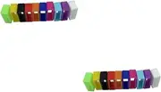 OSALADI 2sets Silicone Secure Clasps Replacement for Broken Watch Band Rings 20pcs*2