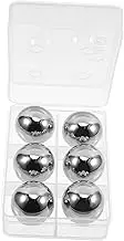 6pcs Reusable Whiskey Balls Non Melting Ice Stones for Chilling Drinks Present for Whiskey Lovers and Entertaining at Home