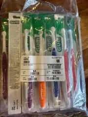 (12) Sunstar GUM #308 End tuft Toothbrushes - Bulk Lot