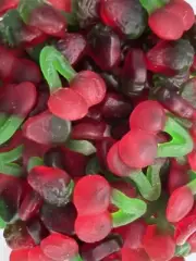 CHERRIES and STRAWBERRIES Flavored Gummi/Gummy Candy - ONE POUND BULK CANDY