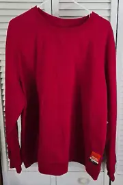 St.Johns Bay Sweatshirt Womens 2x Fire Brick Red NWT Very Soft and Comfortable