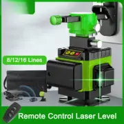 8/12/16 Lines 360 Laser Level Remote Control Self-Leveling Horizontal Vertical