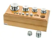 Balance Weight Set- Stainless Steel in Wooden Storage Block - Euro Design,