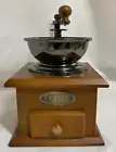 Wooden Handmade Manual Coffee Grinder with Hand Crank NEW