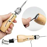 Sewing Awl Tools Kit Speedy Stitcher Needles Spools Coil Black Waxed Thread