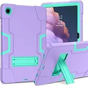 [YINLAI] for Samsung Galaxy Tab A9+ Case with Kickstand 11 inch 2023 (SM-X210/X215/SM-X216), Galaxy Tab А9 Plus Case for Kids, Heavy Duty Shockproof Protective Tablet Cover, Purple Green