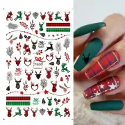 Nail Art Sticker Decal Christmas Mistletoe Reindeer Berries Holly Fern F800 NH13