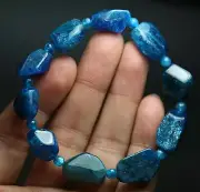 201.7ct 100% Rare Natural Clear Apatite Crystal Quartz Bracelet