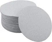 X AUTOHAUX Sandpaper Hook & Loop Sanding Sheets 4.92Inch x 4.92Inch Gray 50 Pcs P400 Round Flocking Efficient Grinding and Polishing