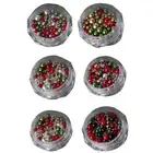 Mix Resin Pearls Rhinestones Kit Pearls Flatback Rhinestones for Nail Art Decor