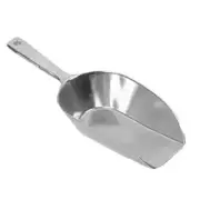 Thunder Group ALTWFC016 16 oz Straight Edge Aluminum Scoop w/ Contoured Handle