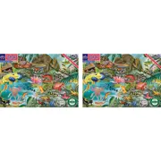 2x 100pc eeBoo Jigsaw Puzzle Love of Amphibians 45x68cm Educational Game 5+