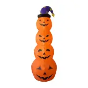 NNEOBA Halloween Inflatable LED Wizard Pumpkin Yard Decoration