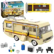 360Pcs Breaking Bad RV Model Building Blocks Camper Van Collectible Vehicle Car