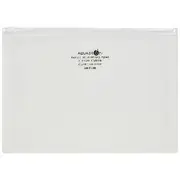Aqua Drops Zip Open Document Wallet A5 Clear