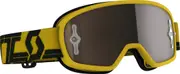 Scott Buzz Pro Chrome Kids Motocross Goggles, black-yellow One Size Black Yellow