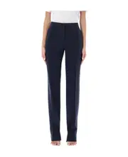 Stella McCartney Split Cuff Straight-Leg Pants IT46 Black