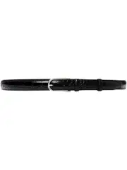 ESSEN | The Classic Belt in Black Croc | The UNDONE