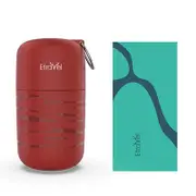 Large Double-sided Fleece Bath Towel - Quick-drying Red