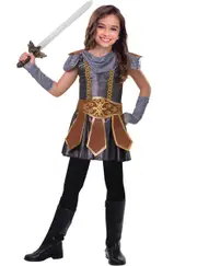 Brave Knight Girls Medieval Costume