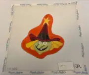 HALLOWEEN WITCH Renaissance Designs Needlepoint Canvas Hand Painted