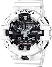 [Casio] G-SHOCK GA700-7A Mens White/Black Analog/Digital Watch with White Band
