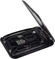 USB Type C to C Charging and Data Transfer Cable with 3 Adapters Combination Set in Credit Card Size Case