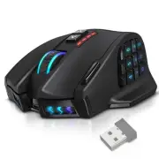 Venus Pro RGB Wireless MMO Gaming Mouse, 16,000 DPI Optical Sensor, 2.4 GHz T...