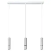 Eglo Lighting Caminia White Ribbed Tri-Colour 3 Light Pendant