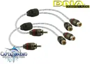 DNA RCA Y SPLIT SPLITTER 1 MALE TO 2 FEMALE PRO SPEC INTERCONNECT BLUE BRCA421BU