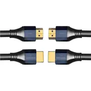 2x Cruxtec 1m Type A HDMI 2.1 4K/8K w/ Ethernet Male to Male Cable Connector BLK