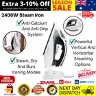 Corded Cordless 2400W Steam Iron Ironing DuoGlide Garment Steamer Press Portable