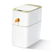 Automatic Bathroom Trash Can with Lid, 3.1 Gallon / 13L Smart Motion Sensor
