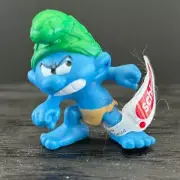 Smurfs 20841 Wild Angry Jungle Smurf Figurine Schleich Peyo PVC Figure Romania
