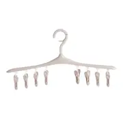 4Pcs 8 Clips Clothing Rack Hangers Clothes Pins folder Drying Rack for Bra Socks Underware Briefs Portable Clothespin Drying Clips