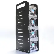 12 Bay Aluminum 3.5" HDD Holder Hard Drive Disk Case Bracket Rack DIY Enclosure